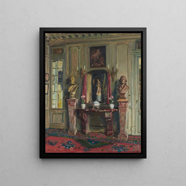 Interior Parisian Painting - Walter Gay — framed artwork on a wall