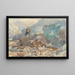 Glencoe Painting A young shepherd crossing a stream - Walter Goodall — framed artwork on a wall