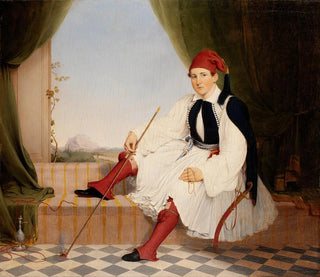Portrait of John B. Carmac in Greek Evzone costume - Walter Gould — artwork view