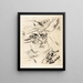 La Grosse Angst La Grande Angoisse - Walter Gramatté — framed artwork on a wall