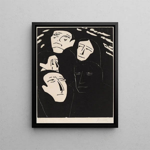 Secret Listening - Walter Gramatt — framed artwork on a wall