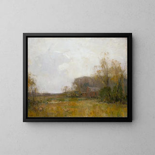 Gray Day Painting - Walter Granville-Smith — framed artwork on a wall