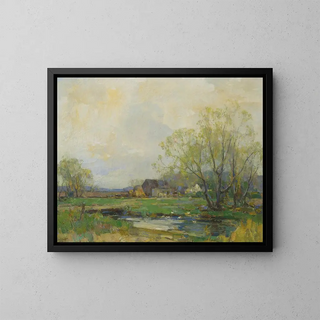 The Time of Spring - Walter Granville-Smith — framed artwork on a wall