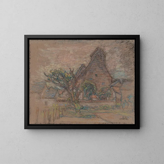 In a French village - Walter Griffin — framed artwork on a wall