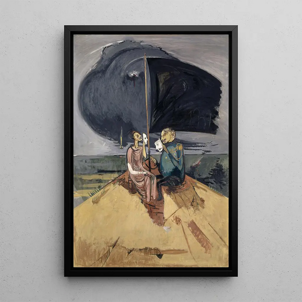 Black Flags - Walter Kurt Wiemken — framed artwork on a wall