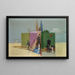 Cohérences, étude pour peinture murale - Walter Kurt Wiemken — framed artwork on a wall