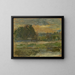 Evening on the Seine - Walter Kurt Wiemken — framed artwork on a wall