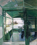 Old woman in a greenhouse - Walter Kurt Wiemken — artwork view