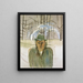 Self-portrait - Walter Kurt Wiemken — framed artwork on a wall
