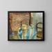 Still life with a lemon and a grape - Walter Kurt Wiemken — framed artwork on a wall