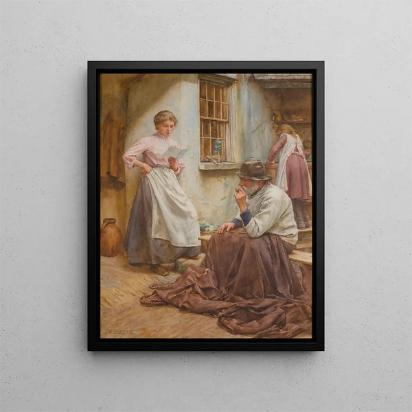 Good news - Walter Langley — framed artwork on a wall