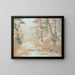 In the valley - Walter Launt Palmer — framed artwork on a wall