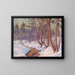 Mountain Stream Painting in the Mohawk Valley - Walter Launt Palmer — framed artwork on a wall