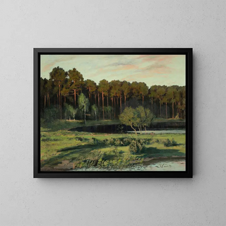 Lac de Grunewald - Walter Leistikow — framed artwork on a wall