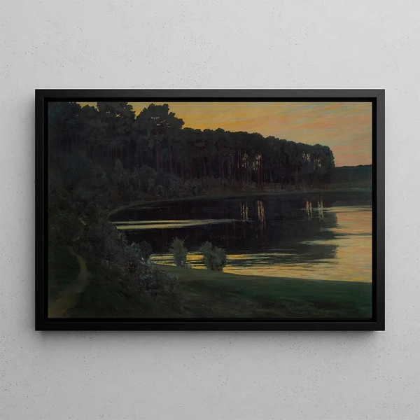 Lac Grunewald - Walter Leistikow — framed artwork on a wall