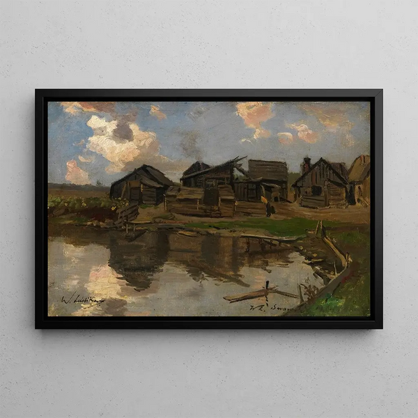 Swaroschin Painting, Poland - Walter Leistikow — framed artwork on a wall