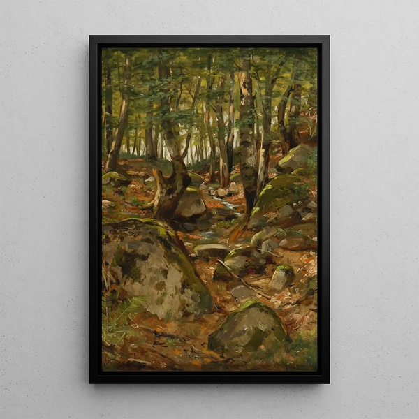 Forest Path - Walter Moras — framed artwork on a wall