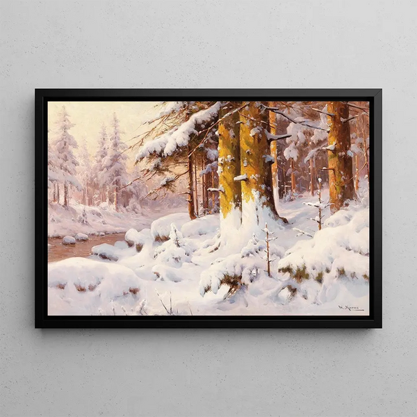 Winter II - Walter Moras — framed artwork on a wall