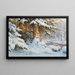Winter in the Forest - Walter Moras — framed artwork on a wall