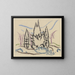 Group of Trees - Walter Ophey — framed artwork on a wall