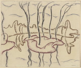 Island of the park in the pond - Walter Ophey — artwork view