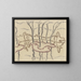 Island of the park in the pond - Walter Ophey — framed artwork on a wall