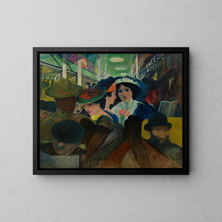 The Metro - Walter Pach — framed artwork on a wall