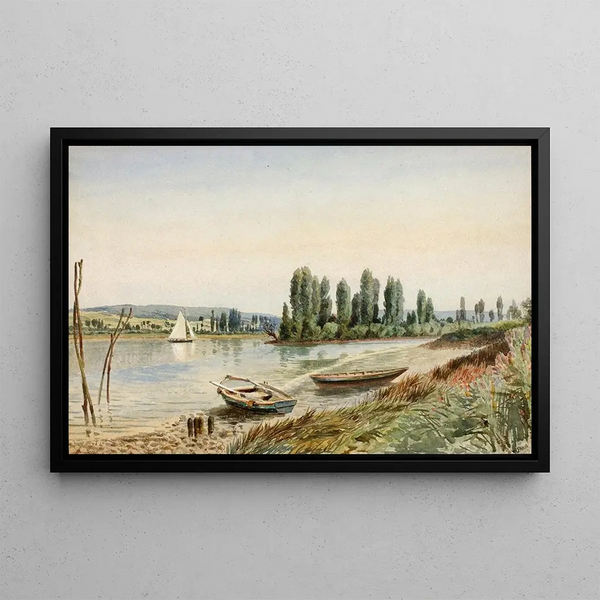 Landscape Painting - Walter Paris — framed artwork on a wall
