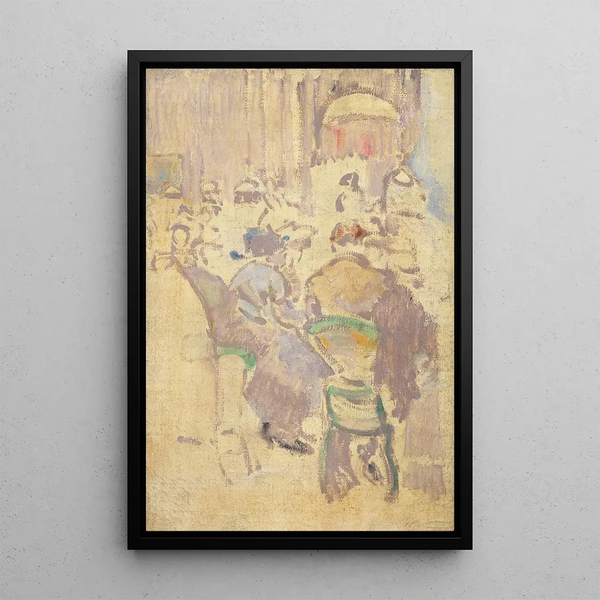 Interior Coffee Table Baccarat Dieppe - Walter Richard Sickert — framed artwork on a wall