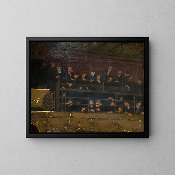 Galerie des Noctes Ambrosionae du Vieux Moghol - Walter Richard Sickert — framed artwork on a wall