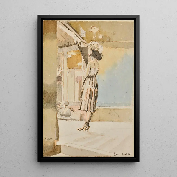 Quai Henri IV - Walter Richard Sickert — framed artwork on a wall