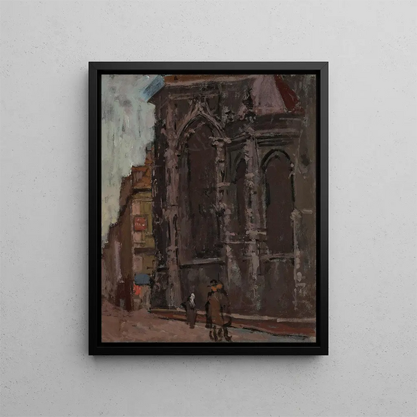 St Jacques Dieppe - Walter Richard Sickert — framed artwork on a wall