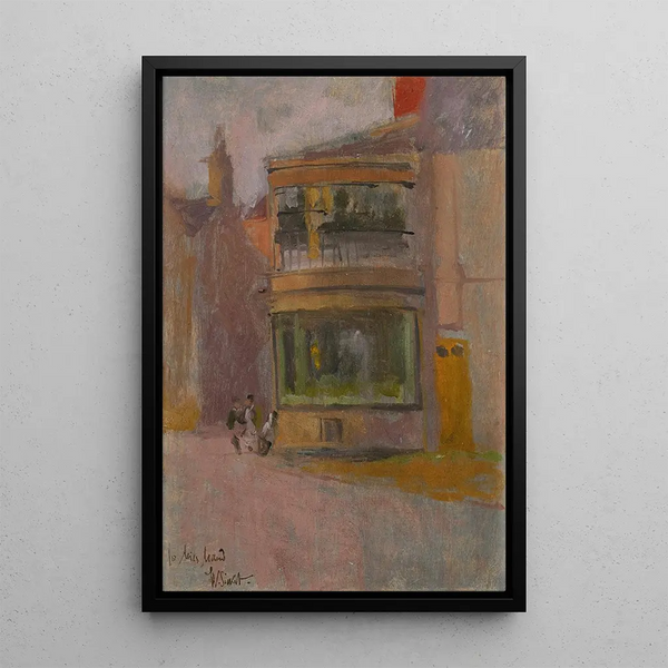 Street scene painting - Walter Richard Sickert — framed artwork on a wall