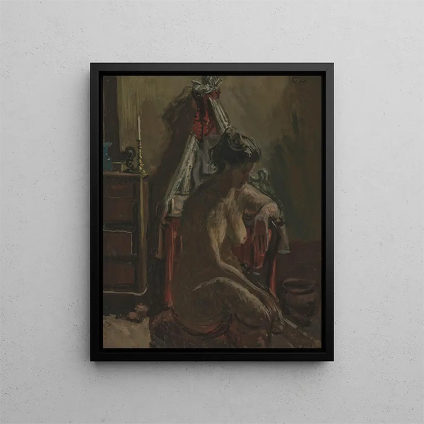 The wrapped sink - Walter Richard Sickert — framed artwork on a wall