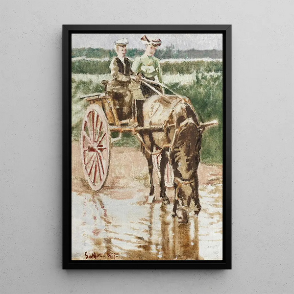 "Jour de congé de la première actrice" by Walter Richard Sickert — framed artwork on a wall