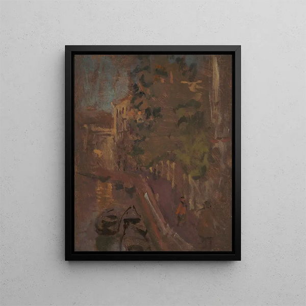 Venetian Canal - Walter Richard Sickert — framed artwork on a wall