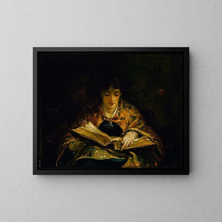 Among the Ancient Poets - Walter Shirlaw — framed artwork on a wall