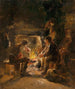 At the Fireplace Corner - Walter Shirlaw — artwork view