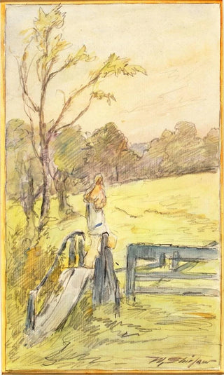 La Glissière de la porte - Walter Shirlaw — artwork view