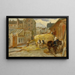 La Charrette de foin - Walter Shirlaw — framed artwork on a wall