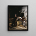 Faire sonner la cloche - Walter Shirlaw — framed artwork on a wall