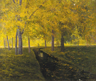 Bach dans la forêt d'automne - Walter Stoitzner — artwork view
