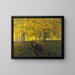 Bach dans la forêt d'automne - Walter Stoitzner — framed artwork on a wall