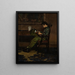 Boy Reading - Walter Stuempfig — framed artwork on a wall