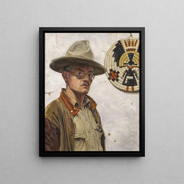 Self-portrait Painting - Walter Ufer — framed artwork on a wall