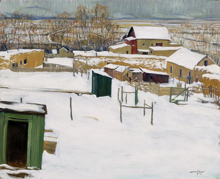 Taos under the snow - Walter Ufer — artwork view