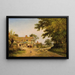 Village scene without title - Walter Wallor Caffyn — framed artwork on a wall