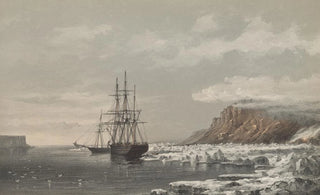 Walter William May - HMS Assistance and Pioneer fast to the Floe off Cape Majendie Wellington Channel 1853.webp