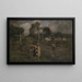Approaching the village - Walter Withers — framed artwork on a wall