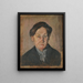 Portrait of my mother - Walter de Navazio — framed artwork on a wall